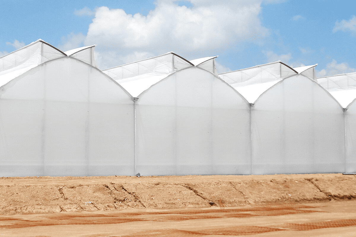 nhà kính mái đóng mở kiểu cánh bướm